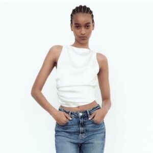 Zara Satin Effect Top